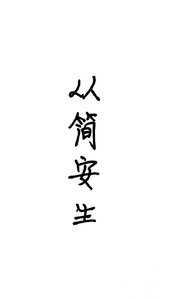 《从简安生》