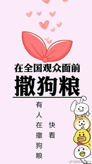 《在全国观众面前撒狗粮》
