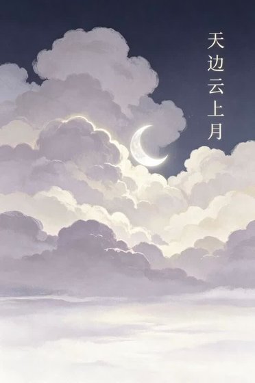 《天边云上月》